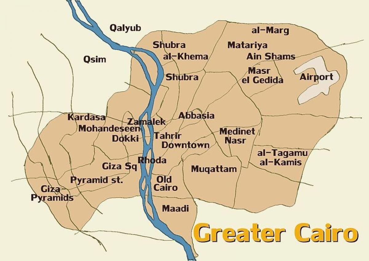 Карта Каіра і наваколля