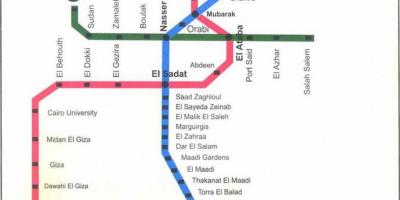 Карта метро Каіра 