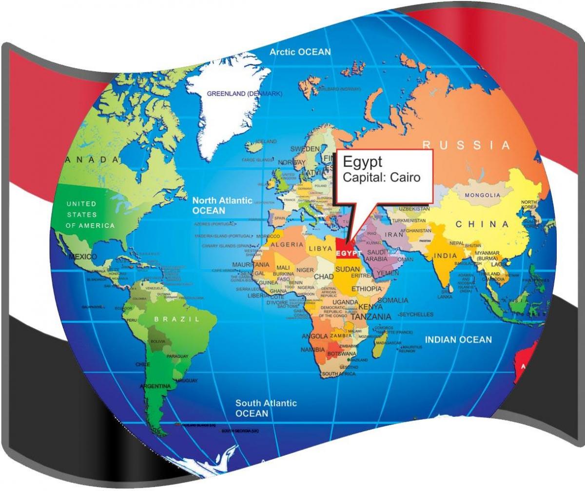 Карта материков на глобусе. Египет на карте материк.