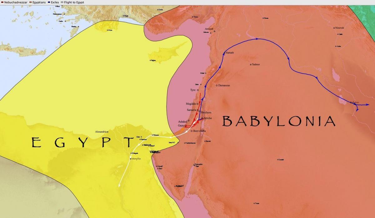 Карта Егіпет Вавілон