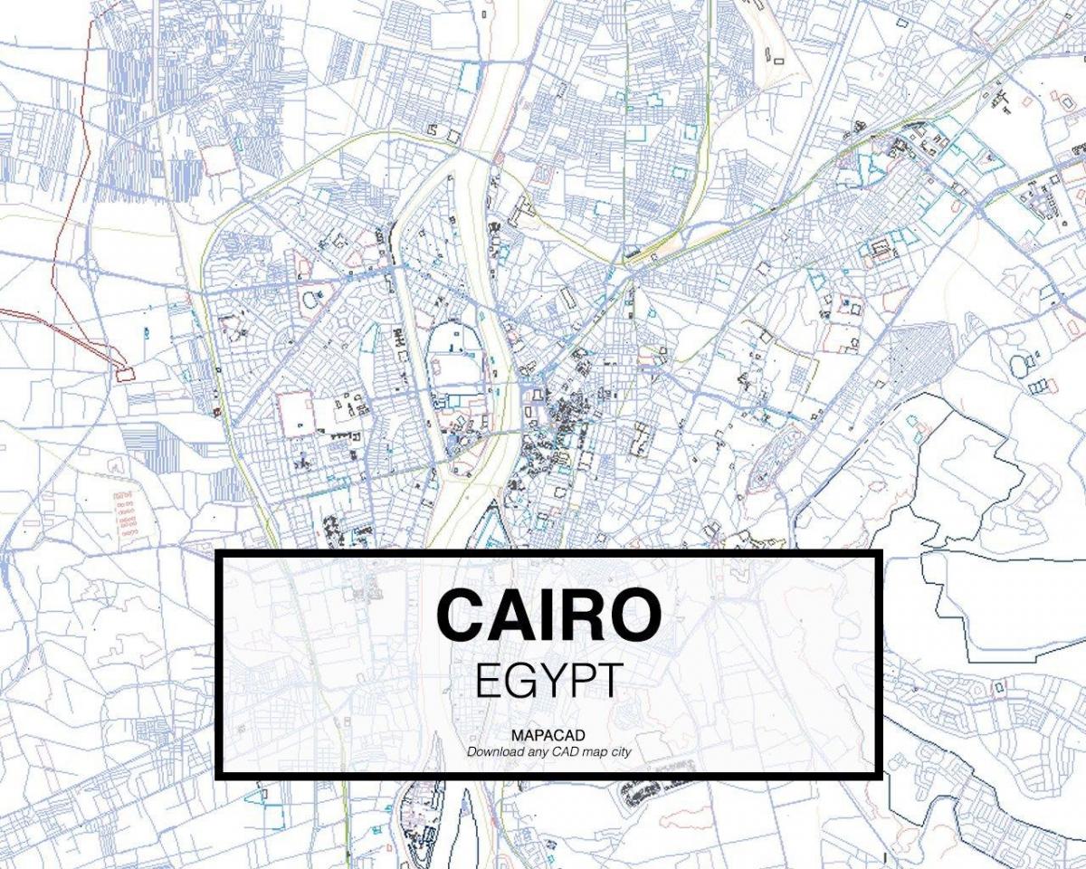 Карта Каіра ў DWG