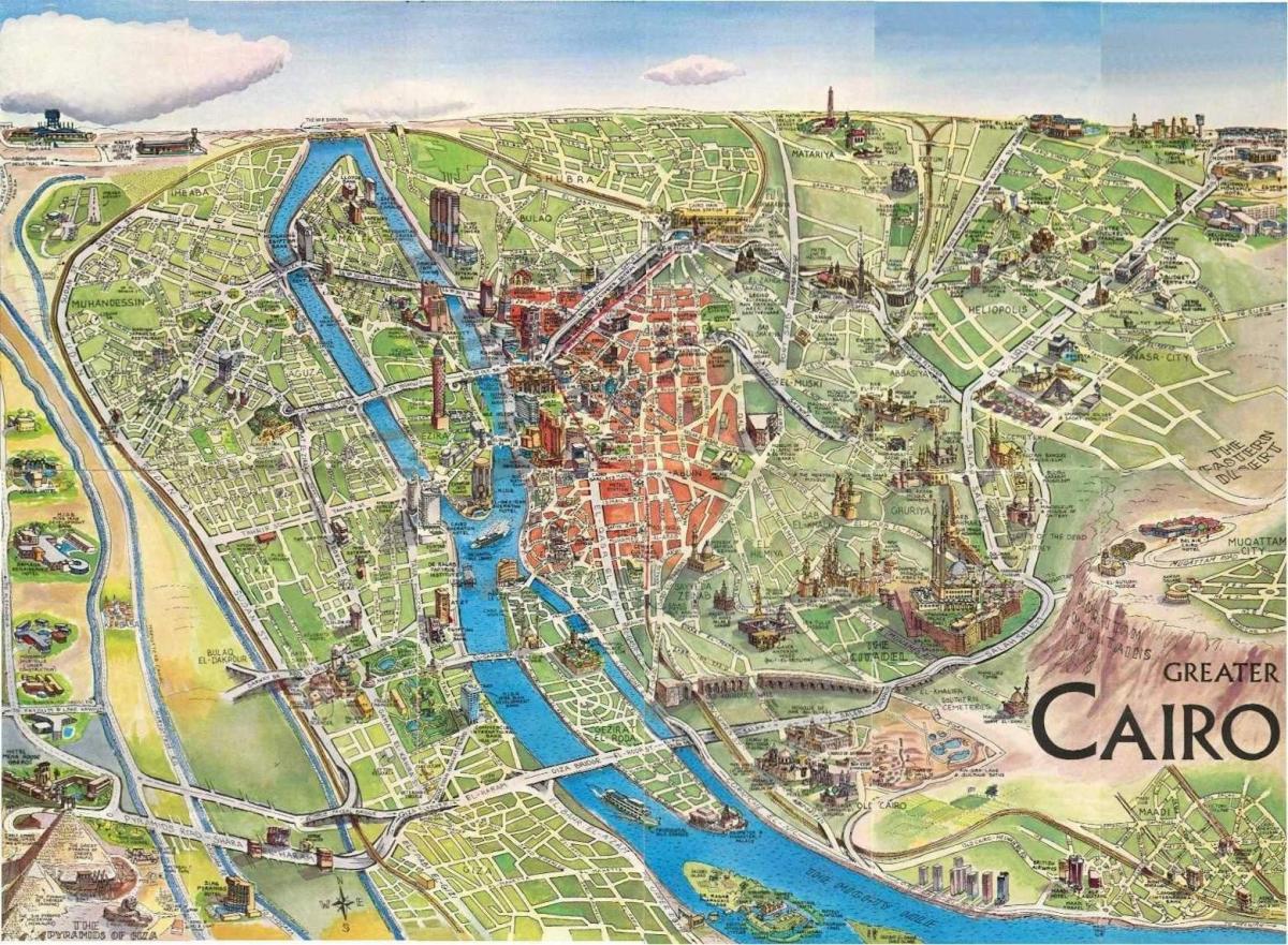 Карта старога Каіра