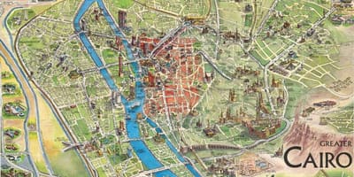 Карта старога Каіра